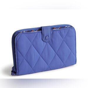 Vera Bradley Large Tab Wallet in Deep Ultramarine Featherweight